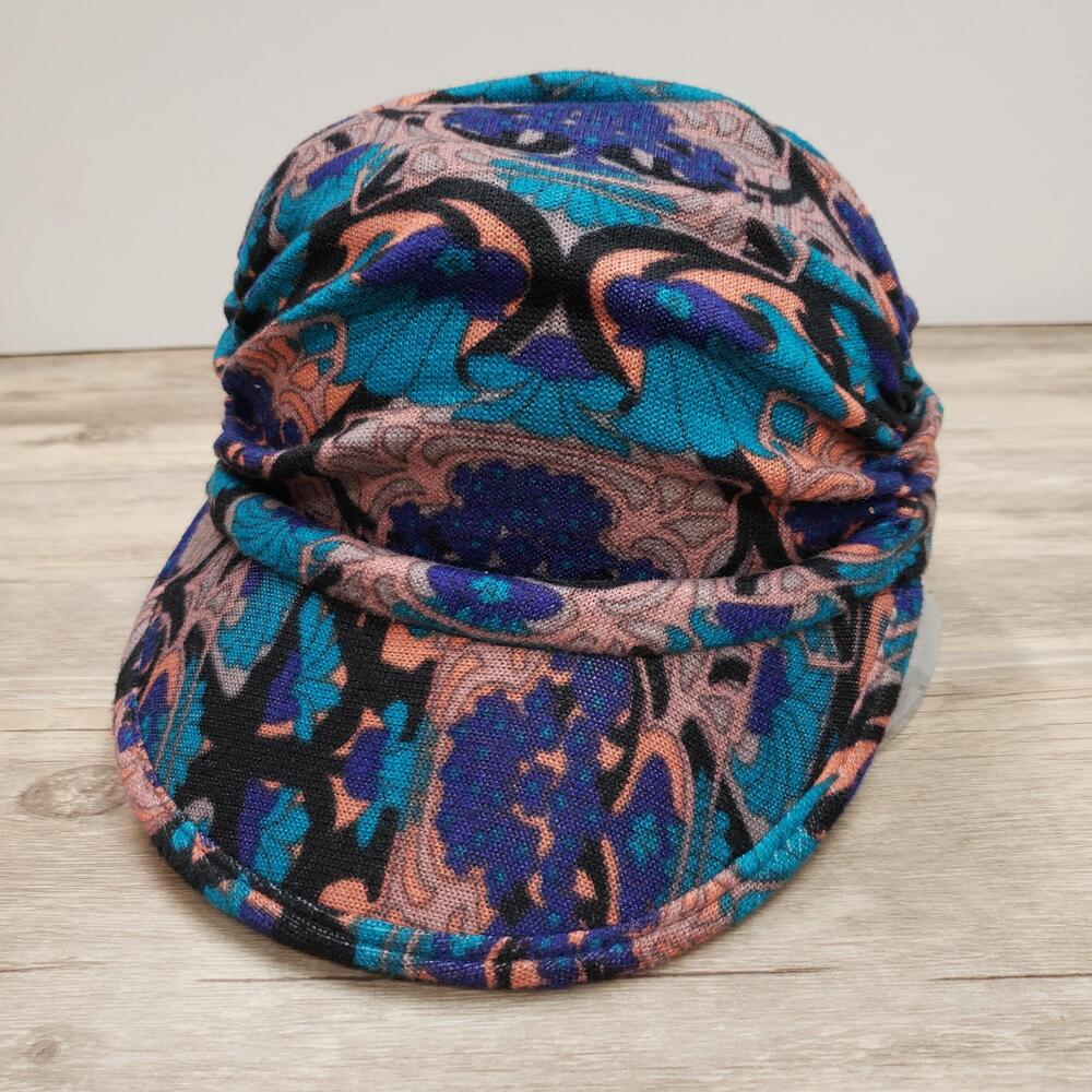 Paisley Hat Cap Fitted Womens One Size Multicolor Fleece Lined Winter Beanie
